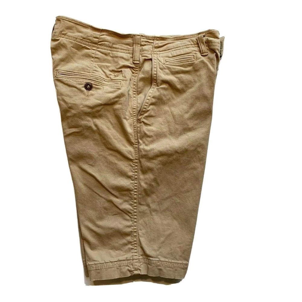 American Eagle Longer Length Chino Shorts Mens 29x12 Extreme Flex Khaki‎ NEW - Picture 3 of 12